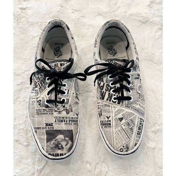 VANS Harry Potter Daily Prophet Newspaper Sneakers Mens Size 10, Womens Sz 11.5 - Picture 8 of 11